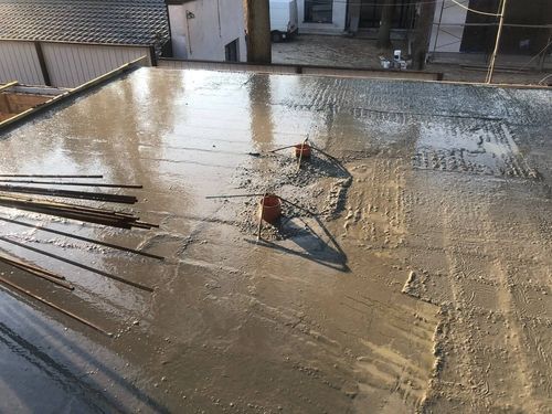 Betonplatte außen
